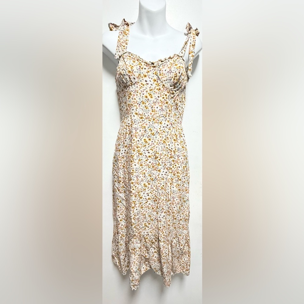 Mimi Chica Multicolor Floral Midi Dress Size S